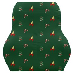 Christmas Background Green Pattern Car Seat Back Cushion  by Ravend