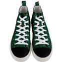 Christmas Background Green Pattern Men s Mid-Top Canvas Sneakers View1