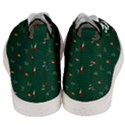 Christmas Background Green Pattern Men s Mid-Top Canvas Sneakers View4