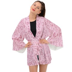 Background Back To School Bright Long Sleeve Kimono by Ravend