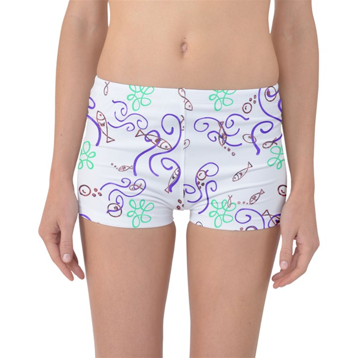 Background Pattern Wallpaper Fish Boyleg Bikini Bottoms