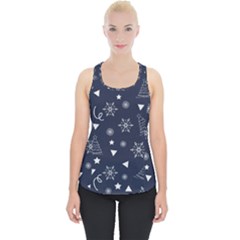 Tree Christmas Xmas Snow Piece Up Tank Top by Ravend