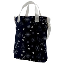 Tree Christmas Xmas Snow Canvas Messenger Bag by Ravend