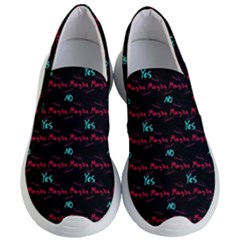 Doodle Lettering Background Women s Lightweight Slip Ons by Ravend