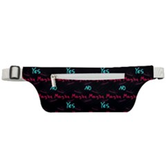 Doodle Lettering Background Active Waist Bag by Ravend