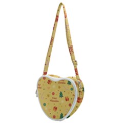 Christmas Treecandy Cane Snowflake Heart Shoulder Bag by Ravend