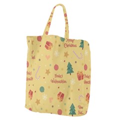 Christmas Treecandy Cane Snowflake Giant Grocery Tote by Ravend