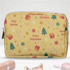 Christmas Treecandy Cane Snowflake Make Up Pouch (medium) by Ravend