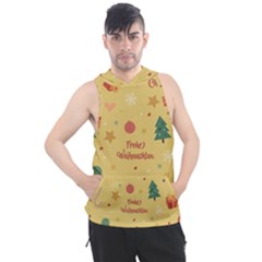 Christmas Treecandy Cane Snowflake Men s Sleeveless Hoodie by Ravend