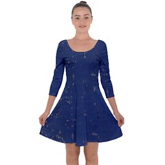 Shapes Quarter Sleeve Skater Dress