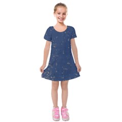 Shapes Kids  Short Sleeve Velvet Dress by nateshop