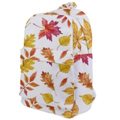 Watercolor-autumn-leaves-pattern-vector Classic Backpack