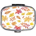 Watercolor-autumn-leaves-pattern-vector Mini Square Pill Box View1