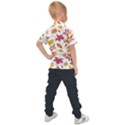 Watercolor-autumn-leaves-pattern-vector Kids  Polo Tee View2