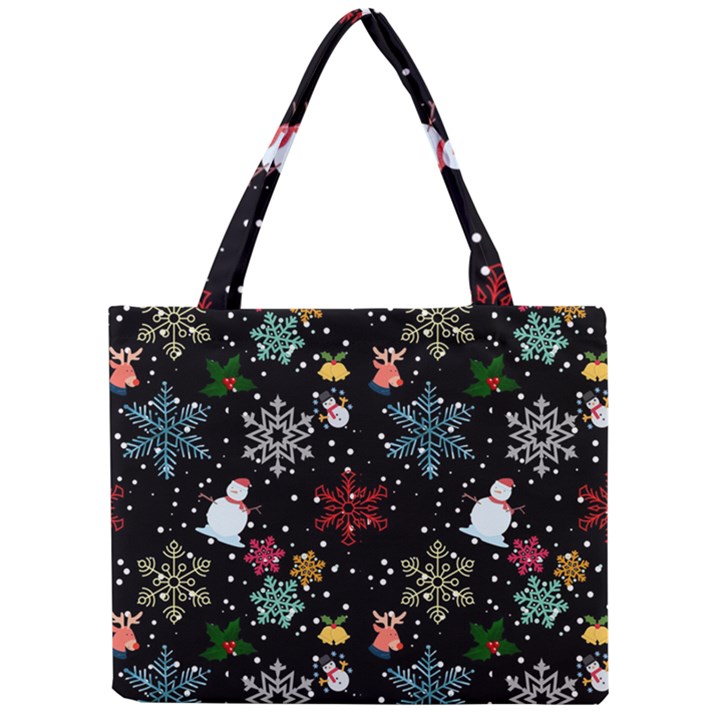 Christmas Thanksgiving Pattern Mini Tote Bag