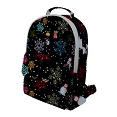 Christmas Thanksgiving Pattern Flap Pocket Backpack (large) by Ravend