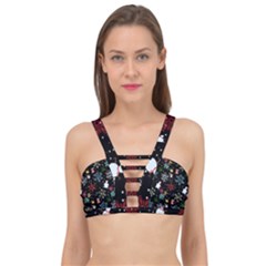 Christmas Thanksgiving Pattern Cage Up Bikini Top by Ravend