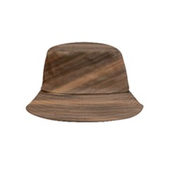 Texture-wooddack Inside Out Bucket Hat (kids) by nateshop