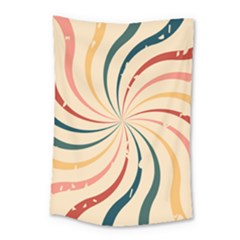 Swirl Star Pattern Texture Vintahe Classic Old Small Tapestry by Ravend