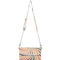 Swirl Star Pattern Texture Vintahe Classic Old Mini Crossbody Handbag by Ravend