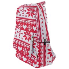 Nordic-seamless-knitted-christmas-pattern-vector Travelers  Backpack by nateshop