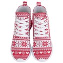 Nordic-seamless-knitted-christmas-pattern-vector Women s Lightweight High Top Sneakers View1