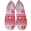 Nordic-seamless-knitted-christmas-pattern-vector Men s Slip On Sneakers View1