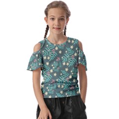 Illustration Pattern Seamless Kids  Butterfly Cutout Tee by Ravend