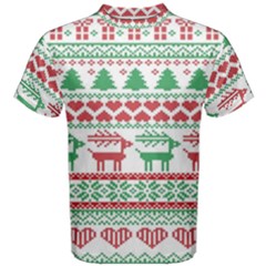 Scandinavian-nordic-christmas-seamless-pattern-vector Men s Cotton Tee by nateshop