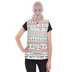 Scandinavian-nordic-christmas-seamless-pattern-vector Women s Button Up Vest by nateshop