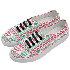 Scandinavian-nordic-christmas-seamless-pattern-vector Women s Classic Low Top Sneakers by nateshop