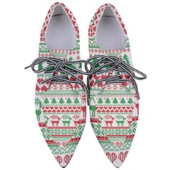 Scandinavian-nordic-christmas-seamless-pattern-vector Pointed Oxford Shoes by nateshop