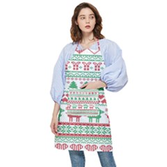 Scandinavian-nordic-christmas-seamless-pattern-vector Pocket Apron by nateshop