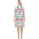 Scandinavian-nordic-christmas-seamless-pattern-vector Classy Knee Length Dress View4