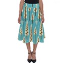 Vector-white-cartoon-trees-pattern Perfect Length Midi Skirt View1