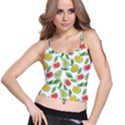 Fruit Fruits Food Illustration Background Pattern Spaghetti Strap Bra Top View1