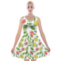 Fruit Fruits Food Illustration Background Pattern Velvet Skater Dress View1