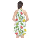 Fruit Fruits Food Illustration Background Pattern Halter Neckline Chiffon Dress  View2