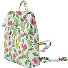 Fruit Fruits Food Illustration Background Pattern Buckle Everyday Backpack by Ravend