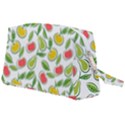 Fruit Fruits Food Illustration Background Pattern Wristlet Pouch Bag (Large) View2