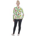 Fruit Fruits Food Illustration Background Pattern Velvet Zip Up Jacket View2