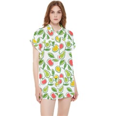 Fruit Fruits Food Illustration Background Pattern Chiffon Lounge Set by Ravend