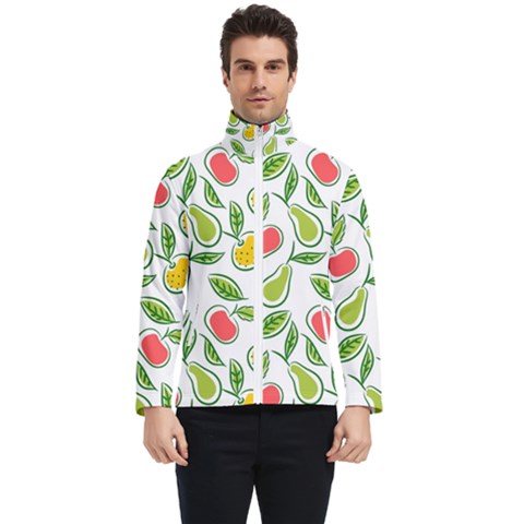 Fruit Fruits Food Illustration Background Pattern Men s Bomber Jacket by Ravend