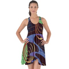 Pyramid Sphere Colorful Background Show Some Back Chiffon Dress by Ravend