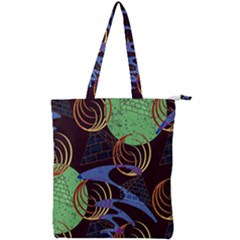 Pyramid Sphere Colorful Background Double Zip Up Tote Bag by Ravend