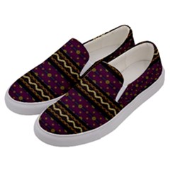 Background Flower Abstract Pattern Men s Canvas Slip Ons by Ravend