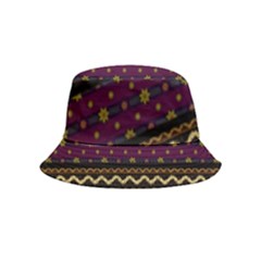 Background Flower Abstract Pattern Bucket Hat (kids) by Ravend