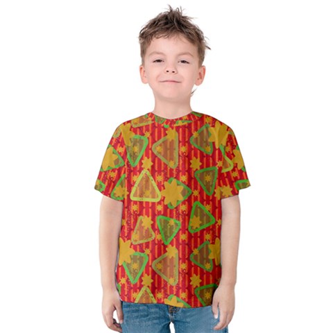 Illustration Background Abstract Pattern Shape Star Kids  Cotton Tee by Ravend