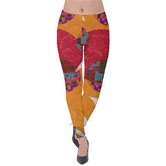 Abstract Backgroundgraphic Wallpaper Velvet Leggings