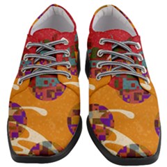 Abstract Backgroundgraphic Wallpaper Women Heeled Oxford Shoes by Ravend